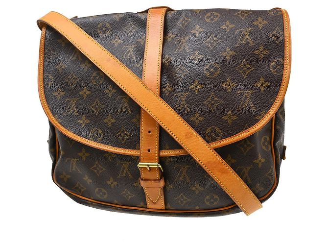 Louis Vuitton Saumur Monogram 35 Marrone - vista 2