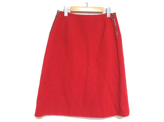 Falda de lana Lanvin Roja - vista 2