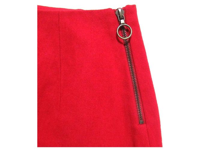 Falda de lana Lanvin Roja - vista 3