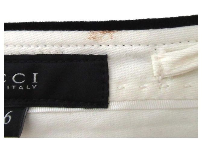 Gucci Velours-Hose Schwarz - Ansicht 6