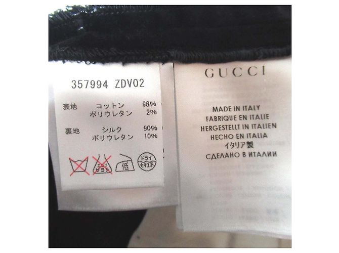 Gucci Velours-Hose Schwarz - Ansicht 7