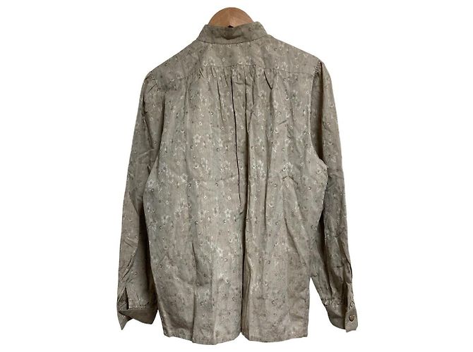 Blusa de algodón bordada Christian Dior Castaño - vista 2