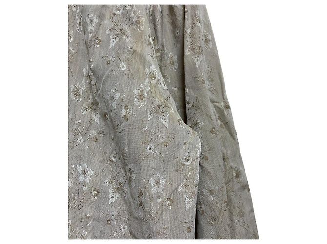 Blusa de algodón bordada Christian Dior Castaño - vista 3