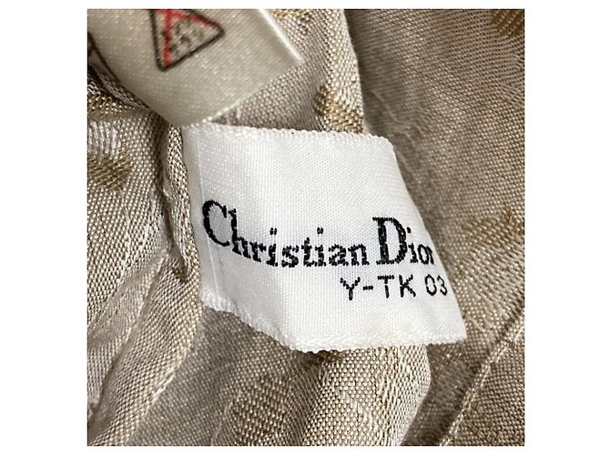Blusa de algodón bordada Christian Dior Castaño - vista 6