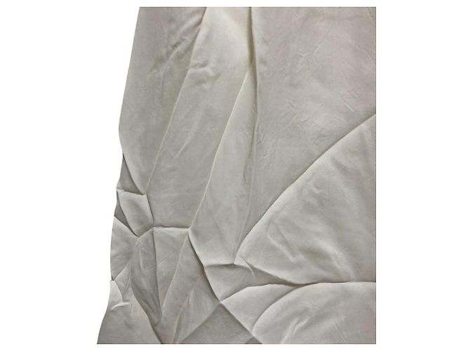 Autre Marque Falda larga plisada envolvente AULA Blanco - vista 5