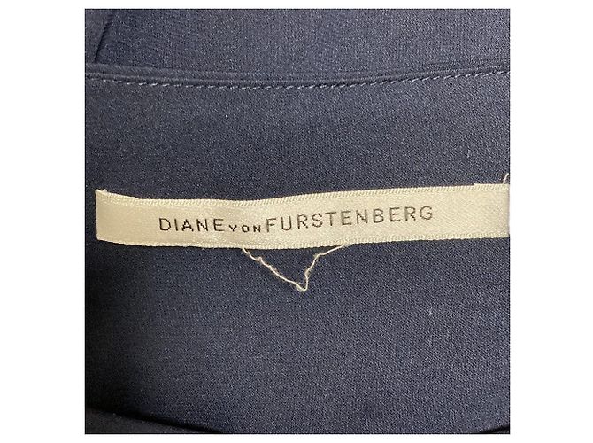 Autre Marque Vestido sin mangas de seda Diane von Furstenberg Azul Azul marino - vista 4