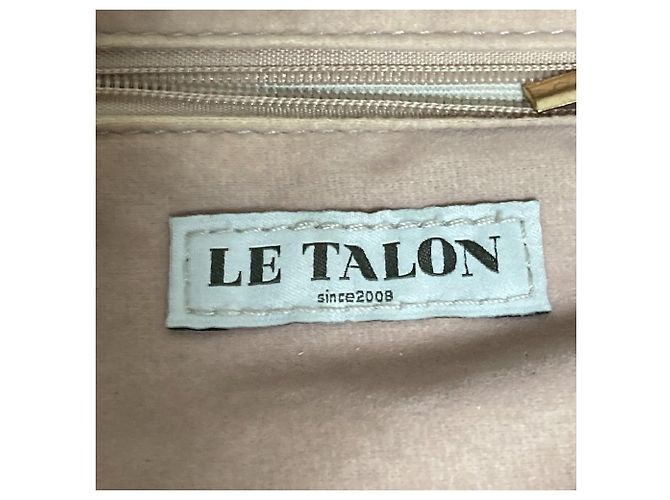 Autre Marque Borsa Tote 2 vie Le Talon Beige - vista 7