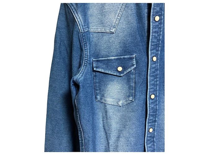 Autre Marque Camisa Western em denim BAYFLOW Azul - vista 3