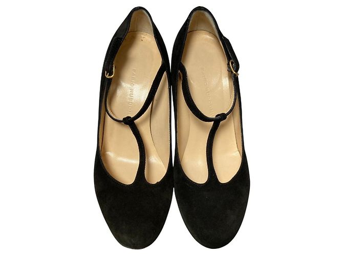 Autre Marque Fabio Rusconi T-Strap Pumps Schwarz - Ansicht 2