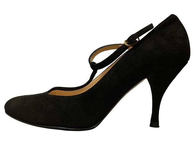 Autre Marque Fabio Rusconi T-Strap Pumps Schwarz - Ansicht 5