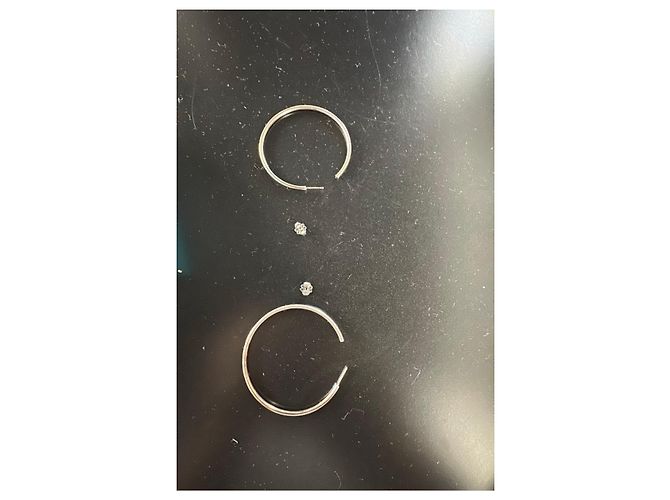 Tiffany & Co. Orecchini a cerchio in argento - vista 7