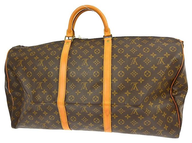 Louis Vuitton Keepall Bandoulière Monogram 60 Marrone - vista 2