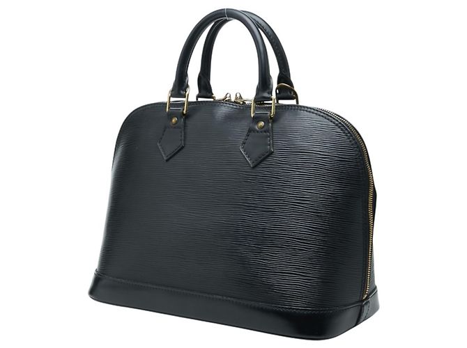 Borsa Louis Vuitton Epi Alma in Noir Nero - vista 2