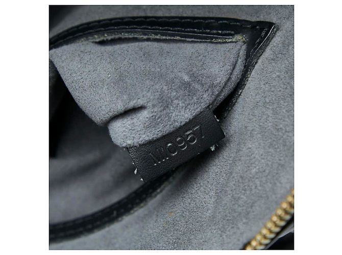 Borsa Louis Vuitton Epi Alma in Noir Nero - vista 7