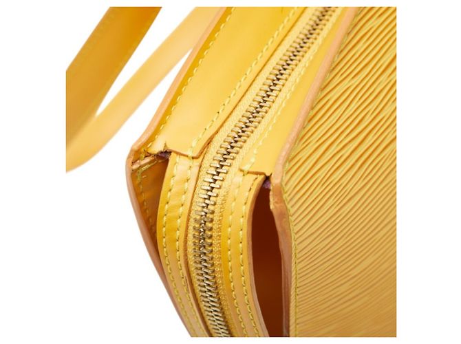 Borsa a tracolla Shopping Louis Vuitton Epi Saint Jacques Giallo - vista 4