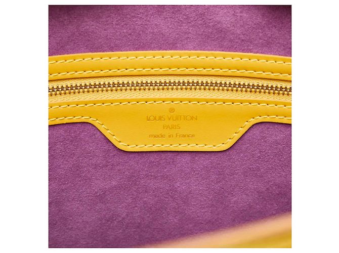 Borsa a tracolla Shopping Louis Vuitton Epi Saint Jacques Giallo - vista 9