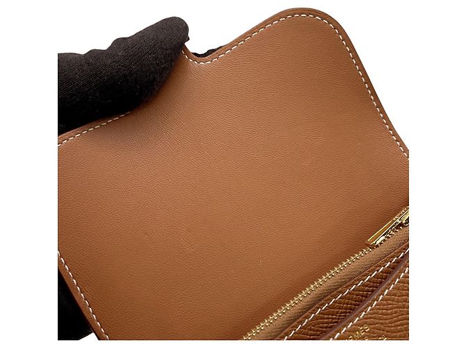 Hermès Cartera Hermes Constance en piel Epsom Gold Dorado - vista 8