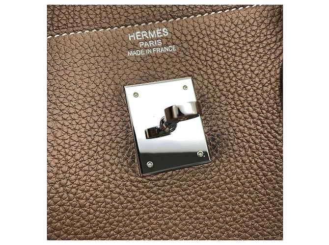 Hermès Borsa Hermes Birkin 40 Etoupe Togo Taupe - vista 10