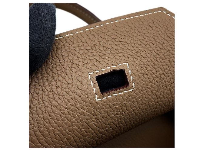 Hermès Borsa Hermes Birkin 40 Etoupe Togo Taupe - vista 11