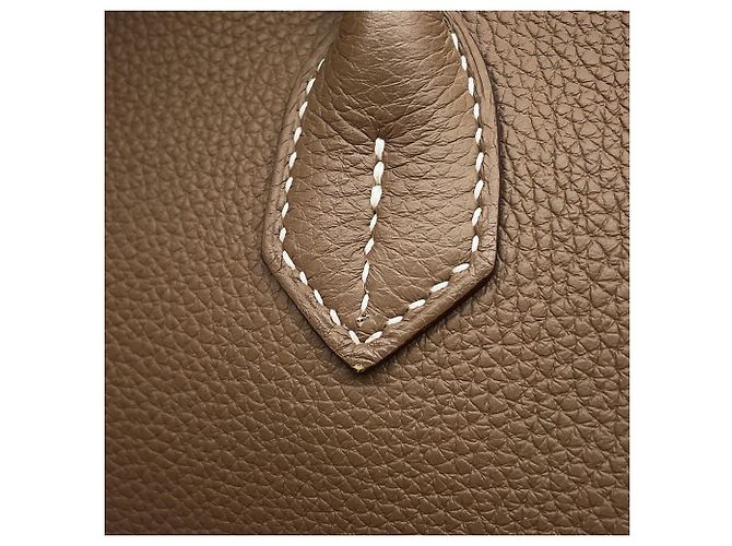 Hermès Borsa Hermes Birkin 40 Etoupe Togo Taupe - vista 13