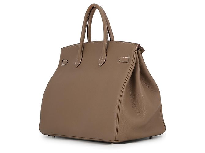 Hermès Borsa Hermes Birkin 40 Etoupe Togo Taupe - vista 2