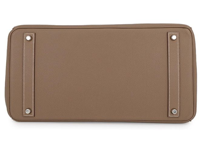 Hermès Borsa Hermes Birkin 40 Etoupe Togo Taupe - vista 3