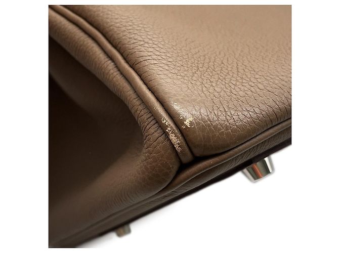 Hermès Borsa Hermes Birkin 40 Etoupe Togo Taupe - vista 7