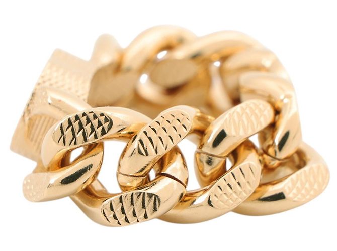 Gucci GG Chain Ring aus Metall, Größe 5 - Ansicht 2