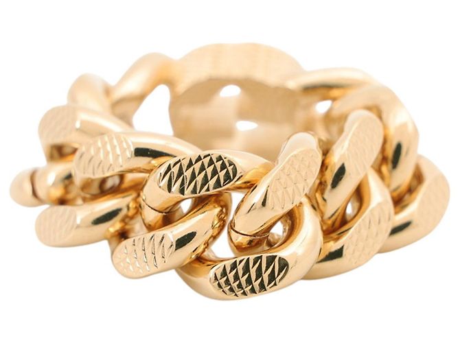 Gucci GG Chain Ring aus Metall, Größe 5 - Ansicht 3