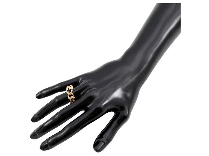 Gucci GG Chain Ring aus Metall, Größe 5 - Ansicht 4