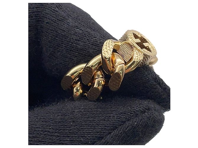 Gucci GG Chain Ring aus Metall, Größe 5 - Ansicht 6