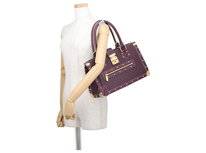 Borsa Louis Vuitton Suhali Faburo Porpora - vista 4
