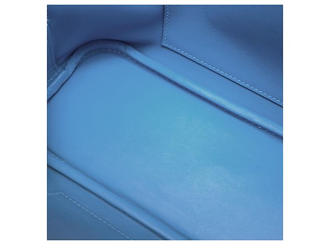 Hermès Borsa Hermes Bolide 1923 25 in Celeste Blu chiaro - vista 12