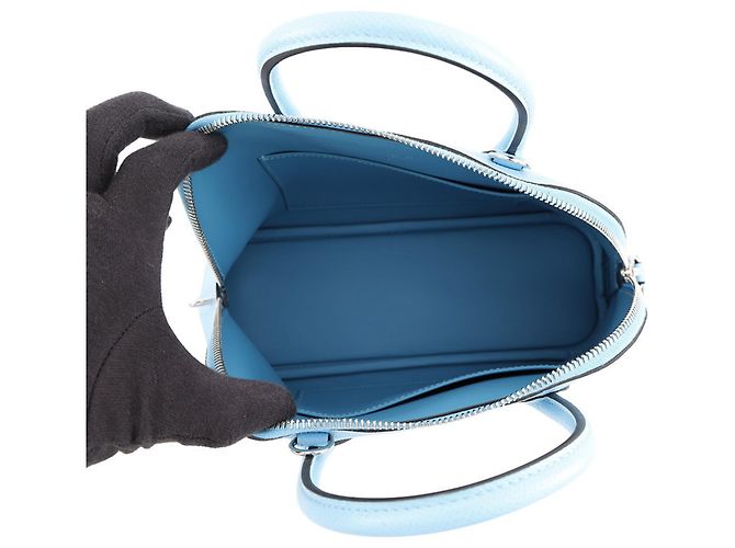 Hermès Borsa Hermes Bolide 1923 25 in Celeste Blu chiaro - vista 6
