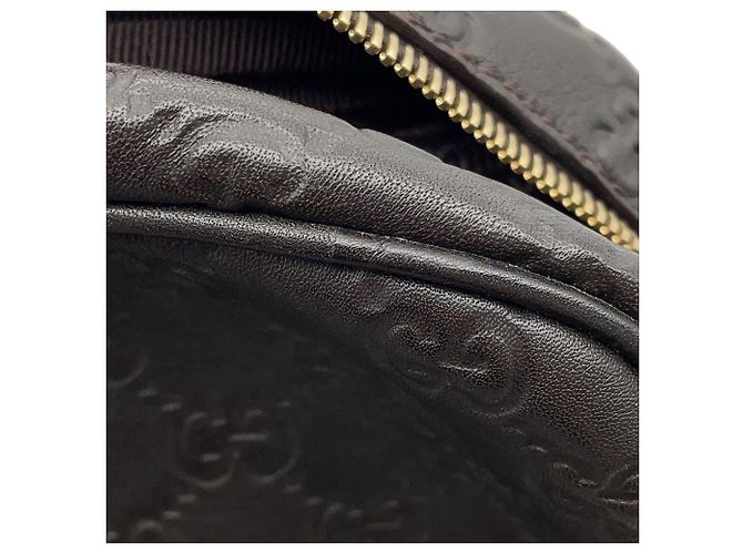 Borsa a tracolla Gucci in pelle marrone scuro - vista 11