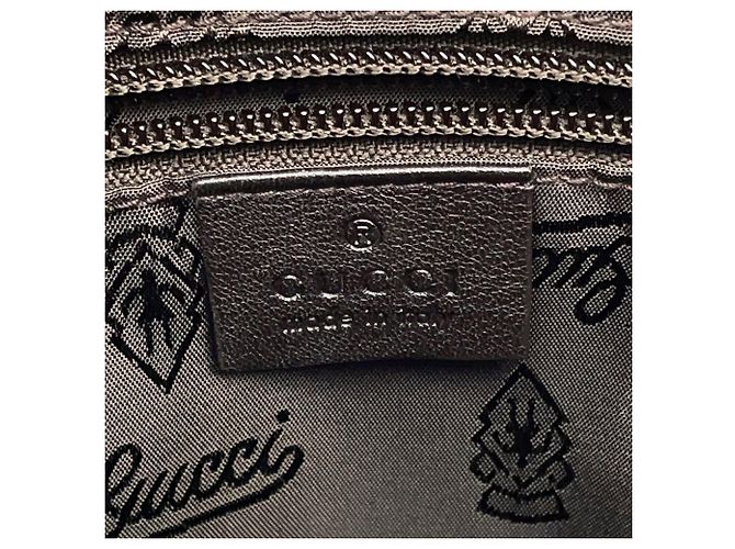 Borsa a tracolla Gucci in pelle marrone scuro - vista 15