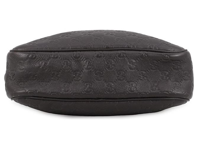 Borsa a tracolla Gucci in pelle marrone scuro - vista 3