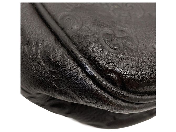 Borsa a tracolla Gucci in pelle marrone scuro - vista 7