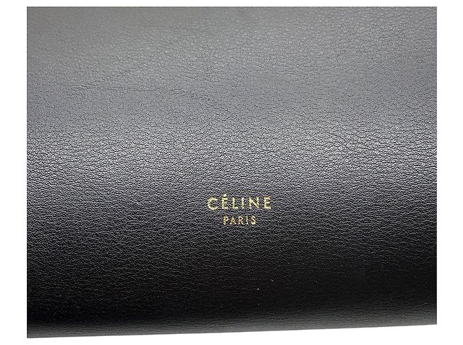Céline Celine Handtasche aus Leder in Two-Tone Schwarz Beige - Ansicht 16