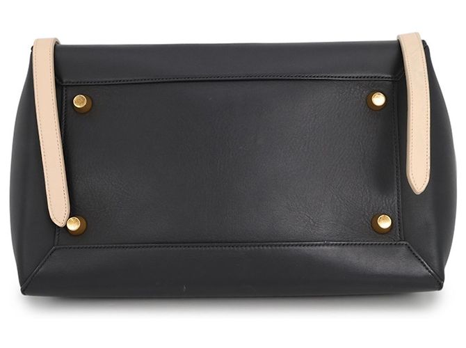 Céline Celine Handtasche aus Leder in Two-Tone Schwarz Beige - Ansicht 3