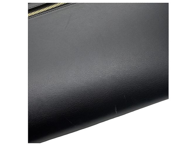 Céline Celine Handtasche aus Leder in Two-Tone Schwarz Beige - Ansicht 9