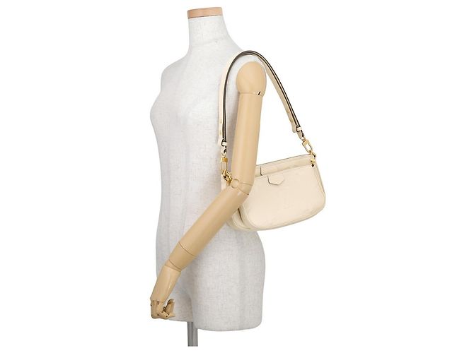 Multi Pochette Borsa a tracolla Louis Vuitton Monogram Empreinte Crudo - vista 4