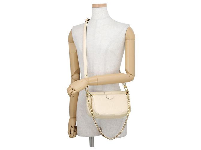 Multi Pochette Borsa a tracolla Louis Vuitton Monogram Empreinte Crudo - vista 6