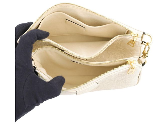 Multi Pochette Borsa a tracolla Louis Vuitton Monogram Empreinte Crudo - vista 7