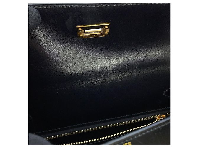 Hermès Borsa Hermes Kelly 25 Nero - vista 12