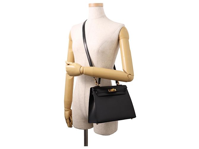 Hermès Borsa Hermes Kelly 25 Nero - vista 5