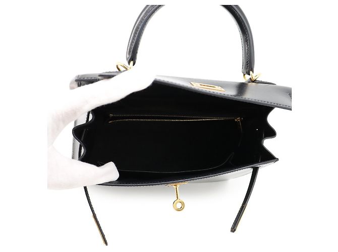 Hermès Borsa Hermes Kelly 25 Nero - vista 6