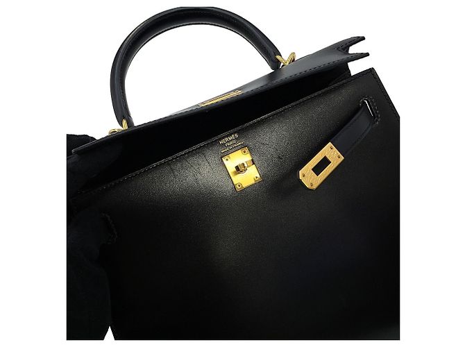 Hermès Borsa Hermes Kelly 25 Nero - vista 8