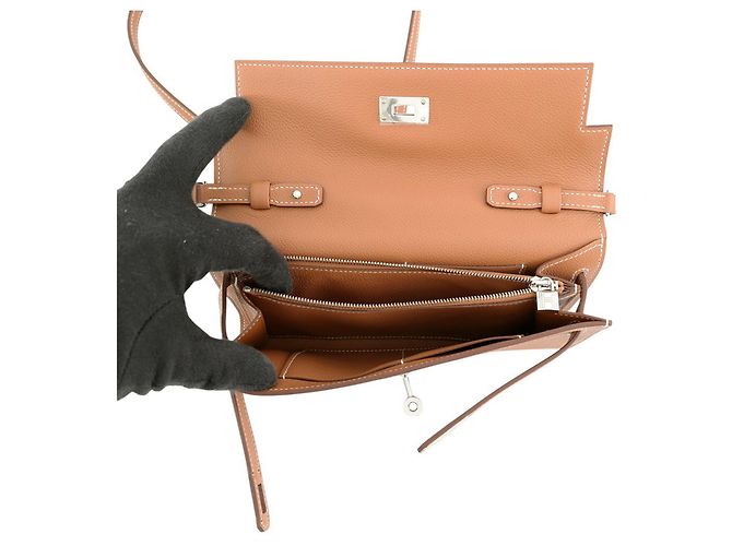 Hermès Hermes Kelly Wallet Long To Go in Gold Golden - Ansicht 6