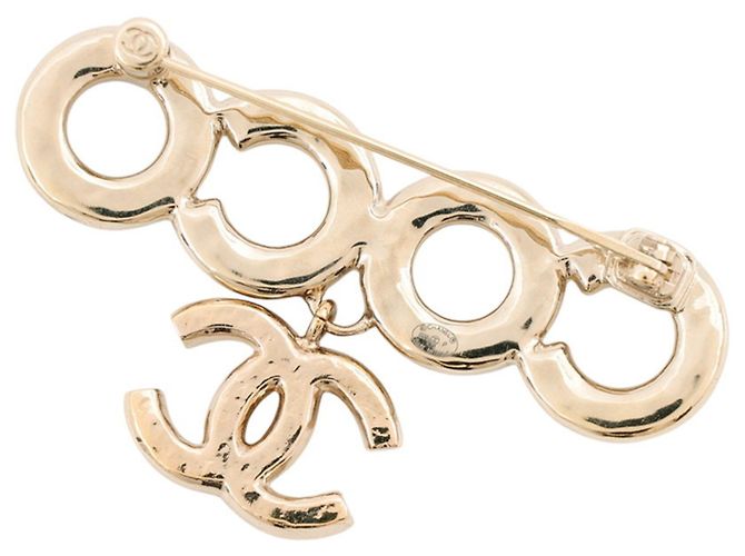Chanel Brosche mit Kunstperlen - Ansicht 3